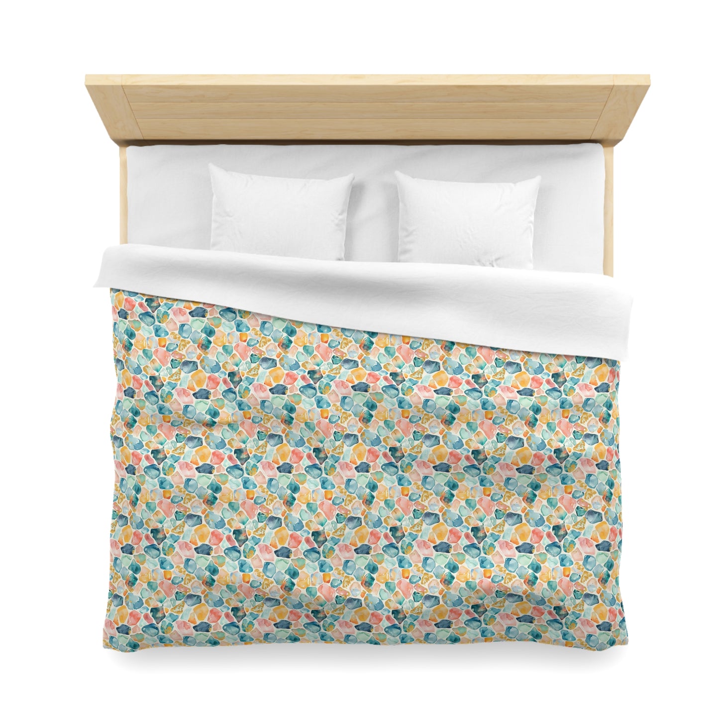 Ocean Pebble Drift Microfiber Duvet Cover