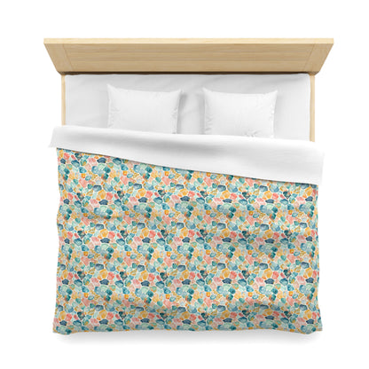 Ocean Pebble Drift Microfiber Duvet Cover