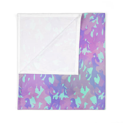 Lavender Mist Camo Baby Swaddle Blanket