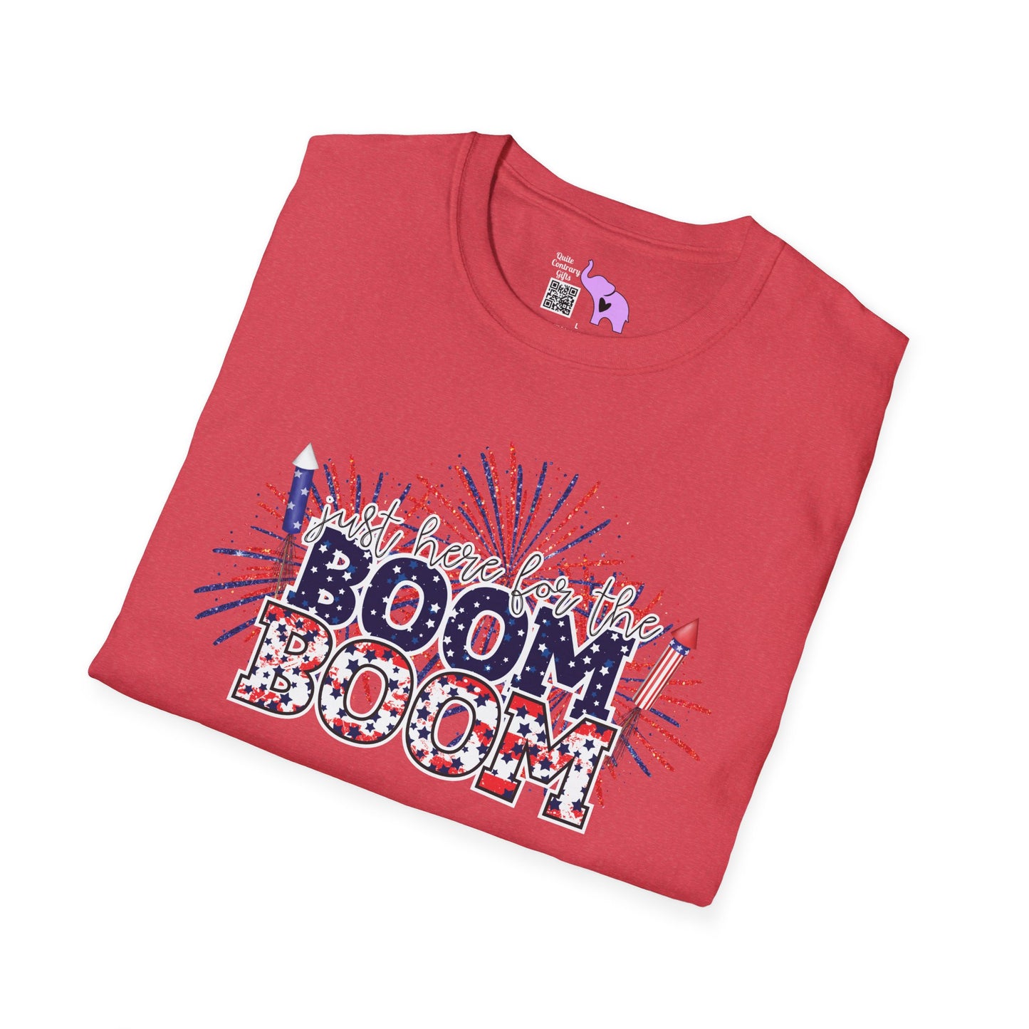 I'm Just Here For The Boom Boom Adult T-shirt