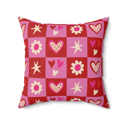 Valentine Toss Throw Pillow