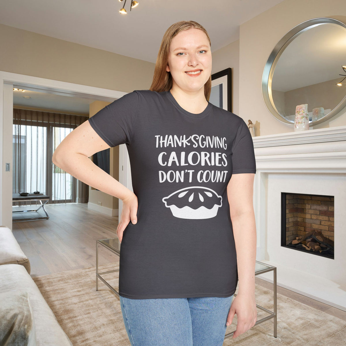 Thanksgiving Calories Don't Count Adult T-shirt