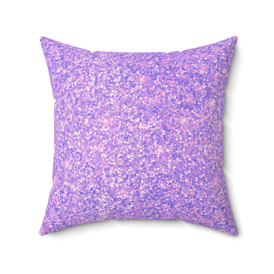 Lavender Crystal Throw Pillow