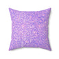 Lavender Crystal Throw Pillow