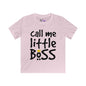 Call Me Little Boss Kids Softstyle Tee