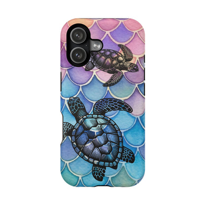 Sea Turtle Silhouette MagSafe® Compatible Tough Case for iPhone