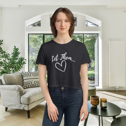 Let Them Women's Flowy Cropped Tee