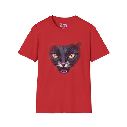 Black Cat Face T-shirt