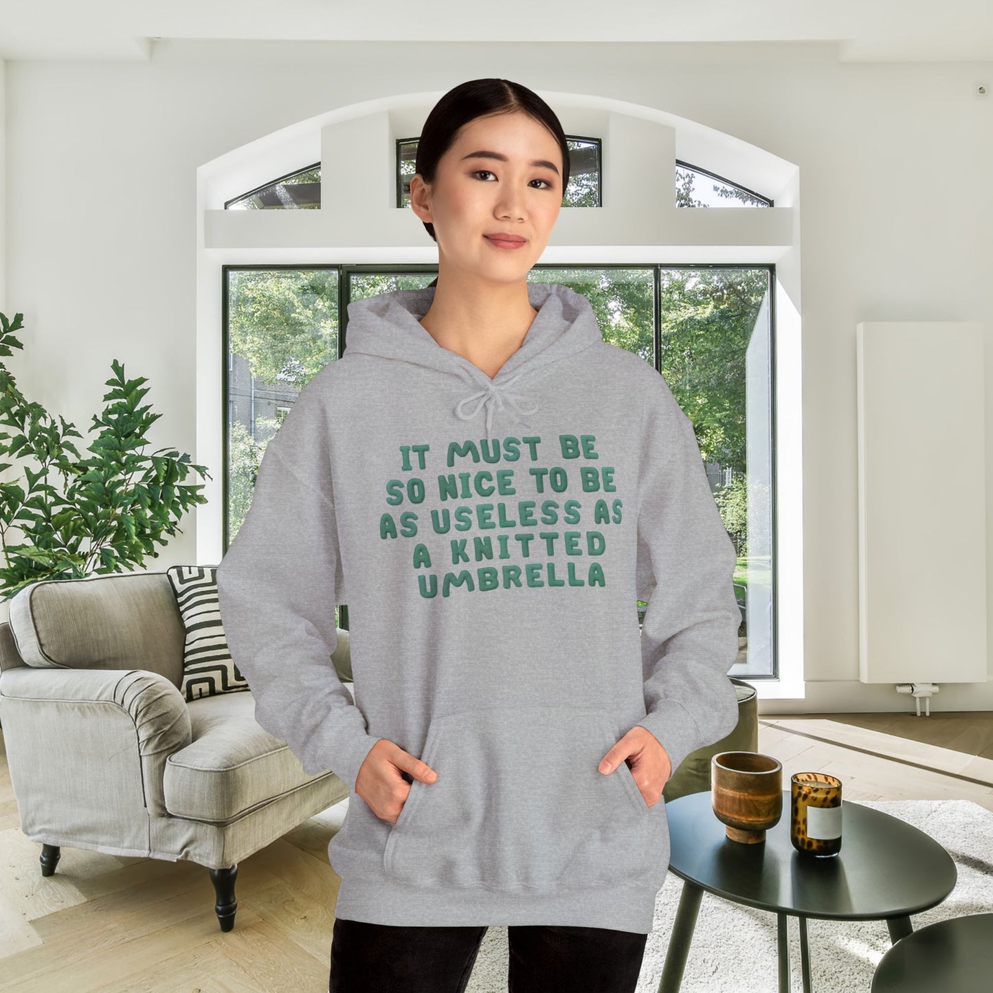 It Must Be Nice To Be As Useless As a Knitted Umbrella Adult Heavy Blend™ Hoodie