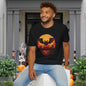 Creepy Bats Over Moon 16 Adult T-shirt