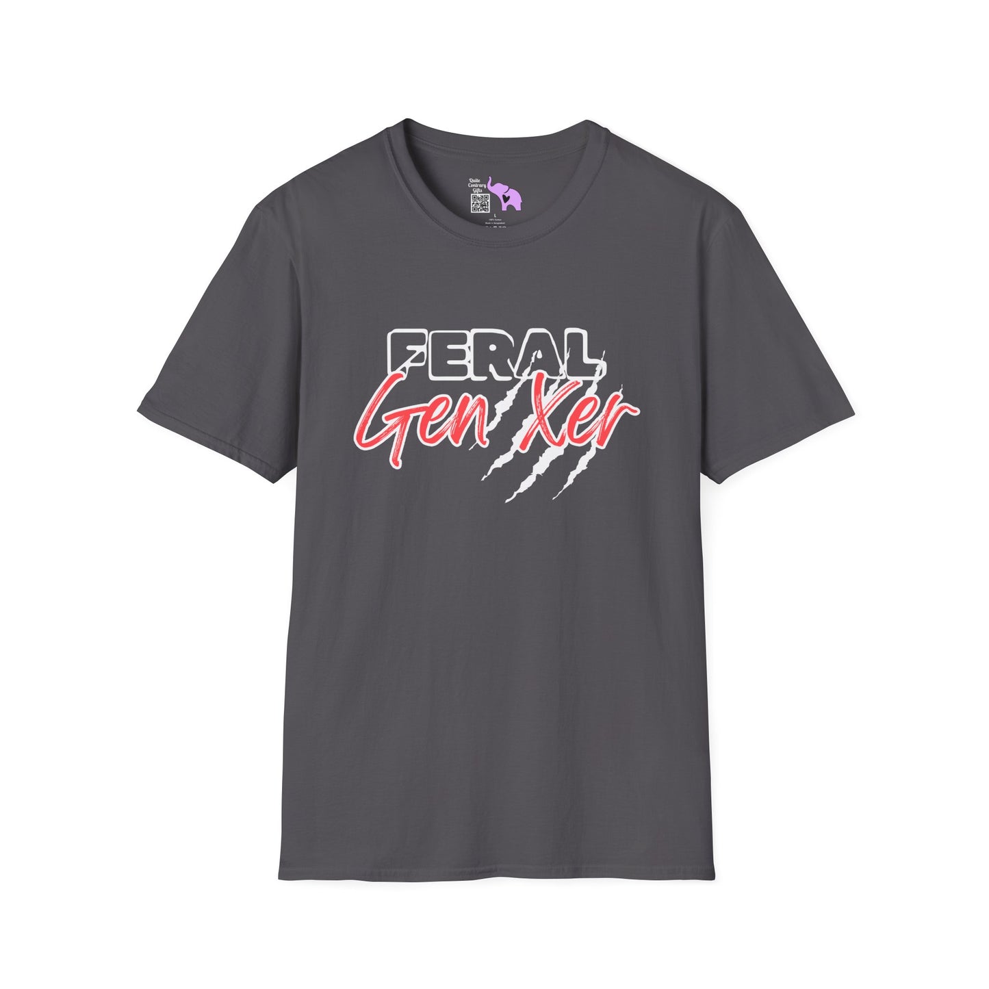Feral GenXer w/Claws Adult T-Shirt