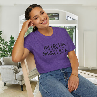 My Fav Kids Have Paws Adult T-shirt