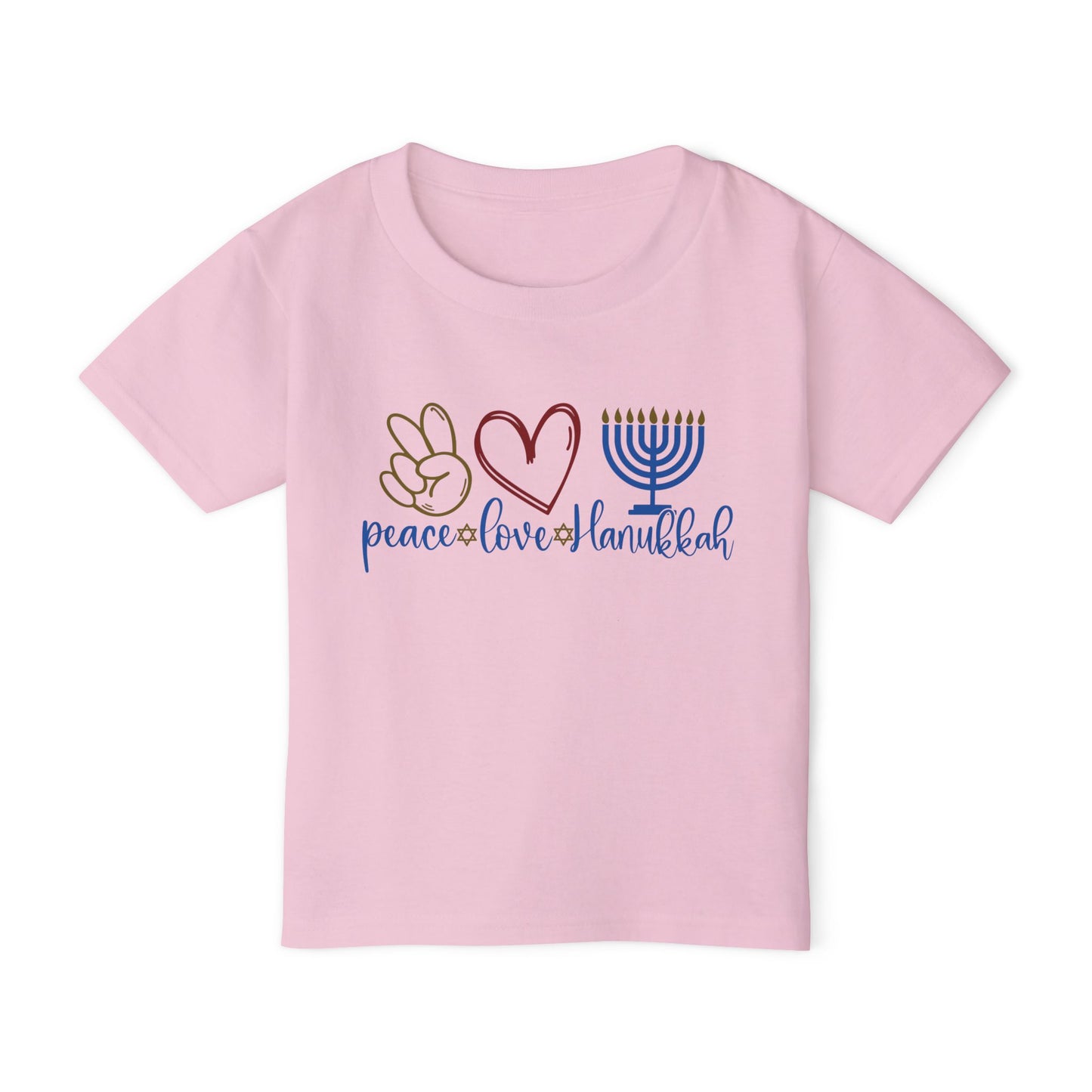 Peace Love Hanukkah Heavy Cotton™ Toddler T-shirt