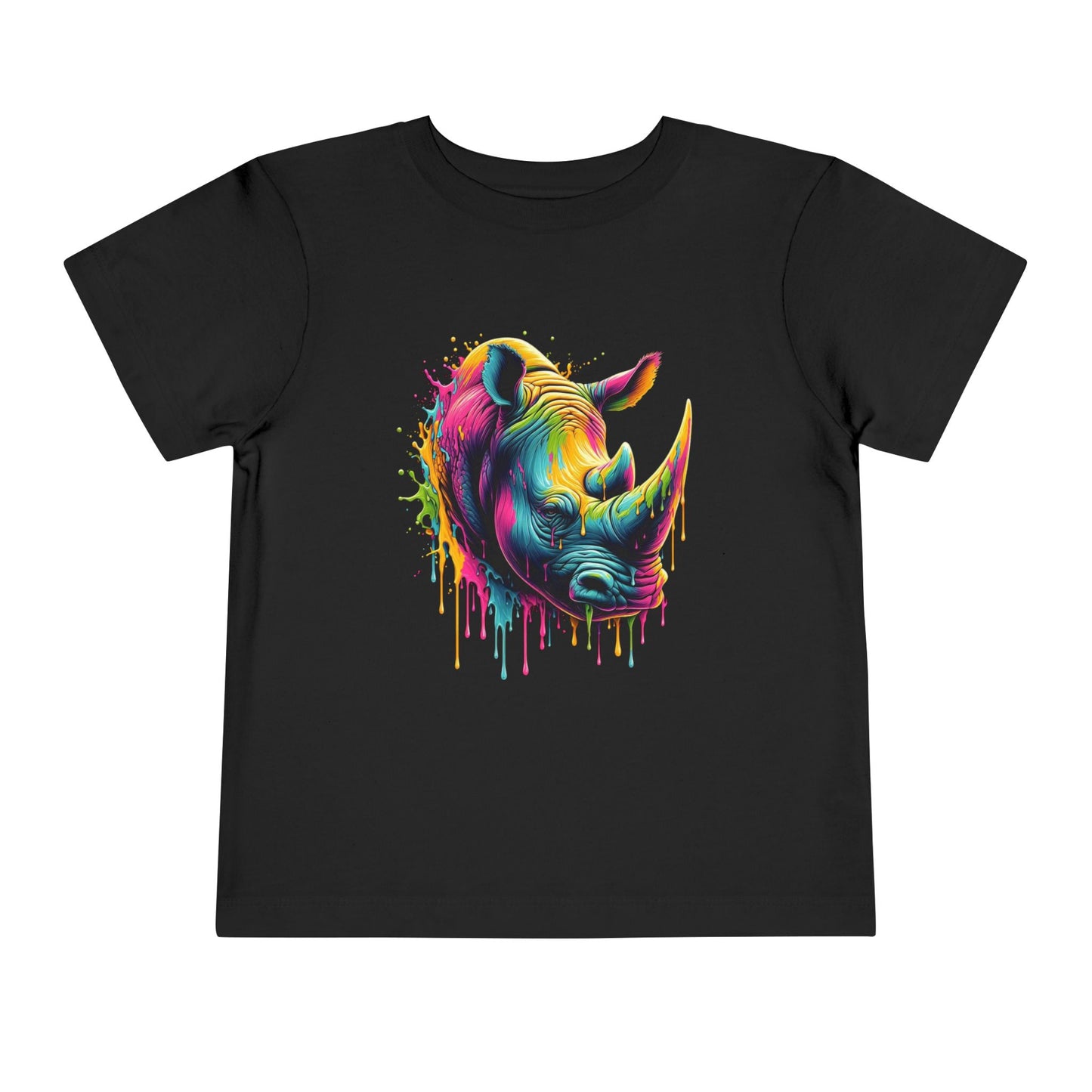 Colorful Rhino Toddler Tee