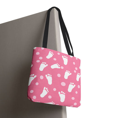 Baby Steps in Pink Canvas Tote Bag