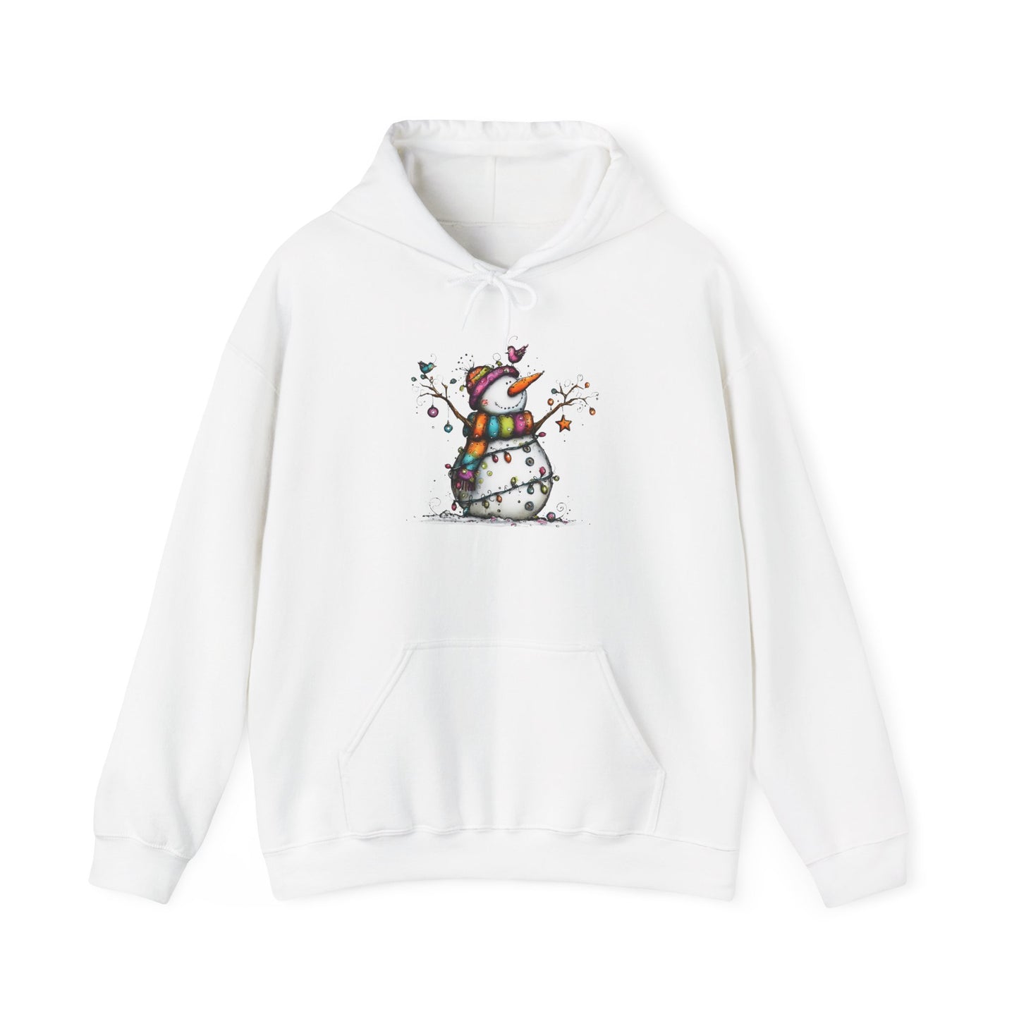 The Snowman Who Loved Butterflies Adult Heavy Blend™ Hoodie