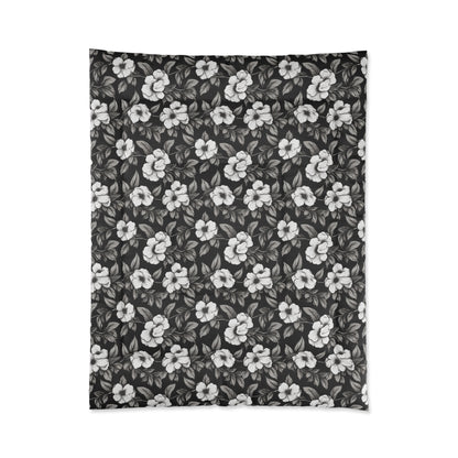 Black & White Daisies Comforter