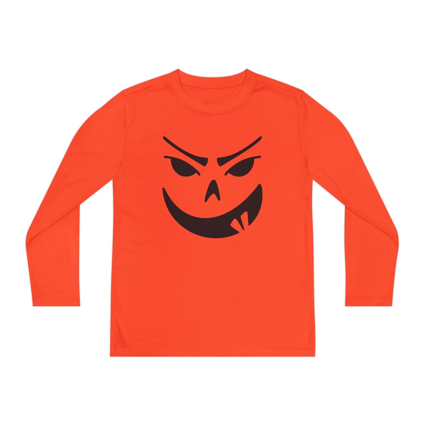Goofy Grin Jack-O-Lantern Youth Long Sleeve Tee
