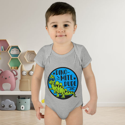 Dino-Mite Dude Baby Rib Bodysuit