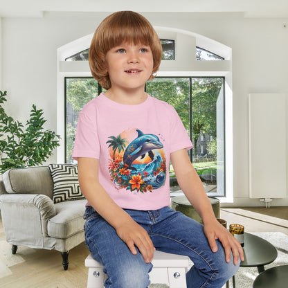 Tropical Dolphin Heavy Cotton™ Toddler T-shirt