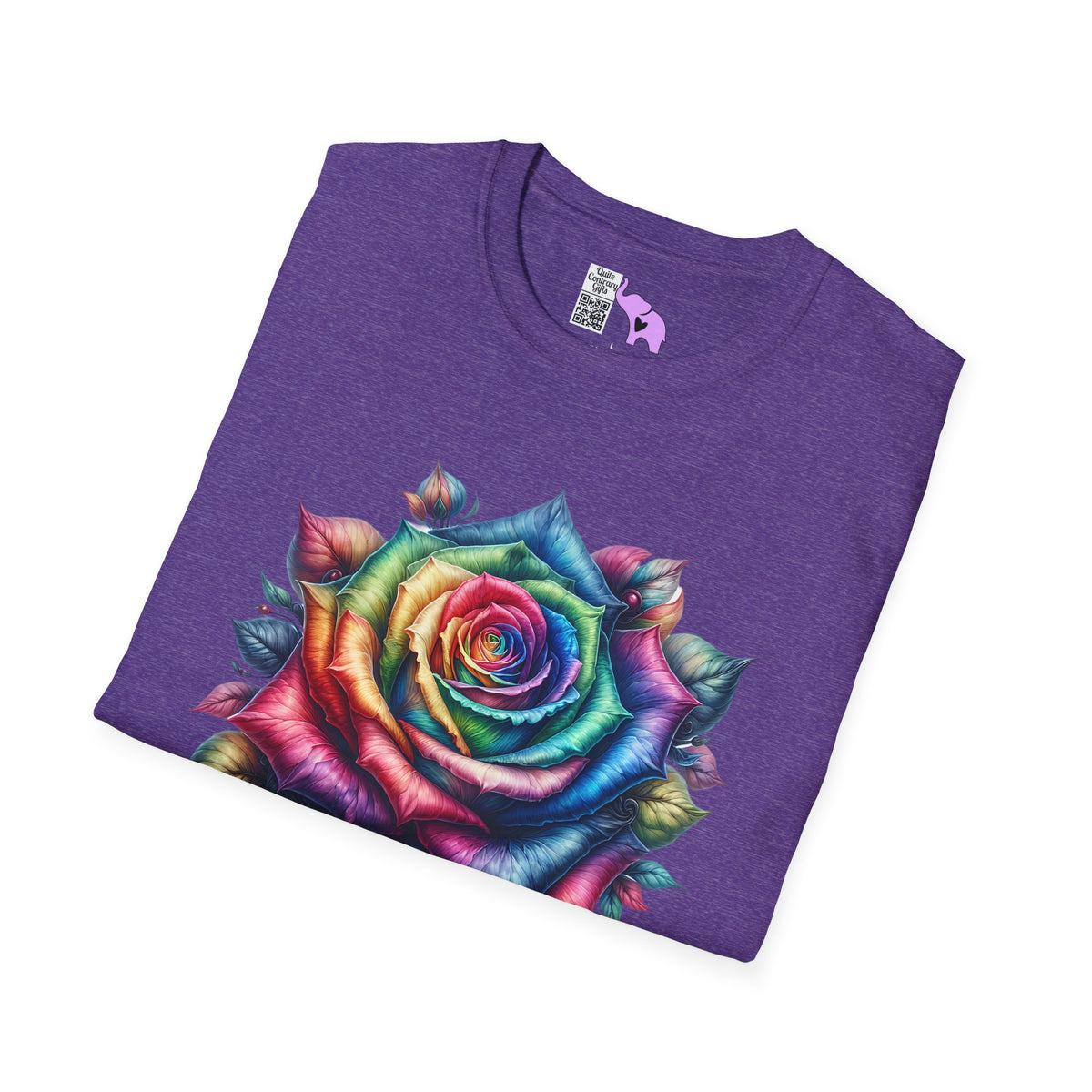 Colorful Rose Adult T-shirt