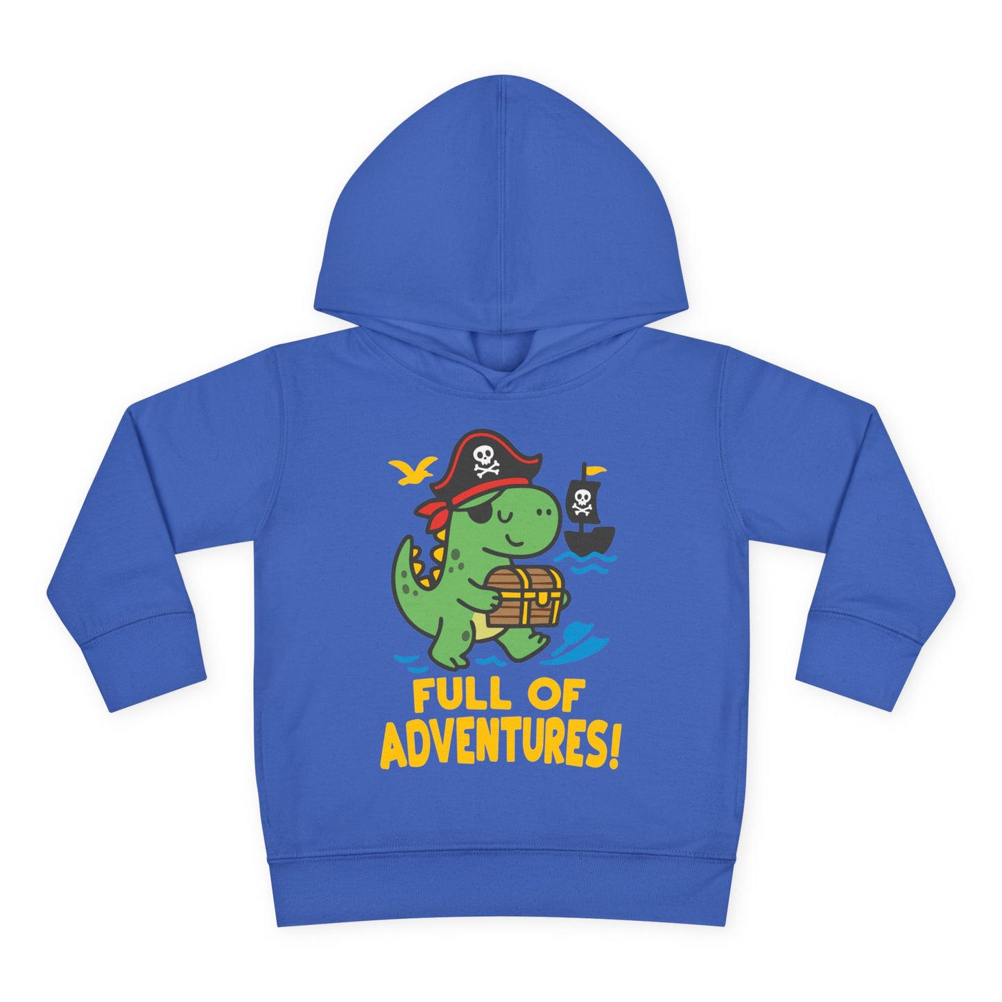 Full of Adventures (Dinosaur Pirate) Toddler Hoodie