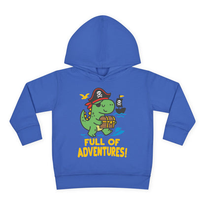 Full of Adventures (Dinosaur Pirate) Toddler Hoodie