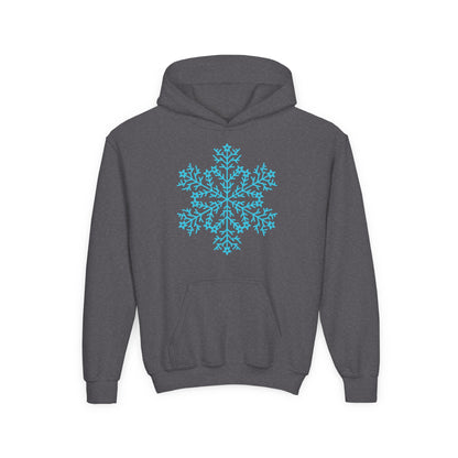 Large Snowflake Youth Hoodie