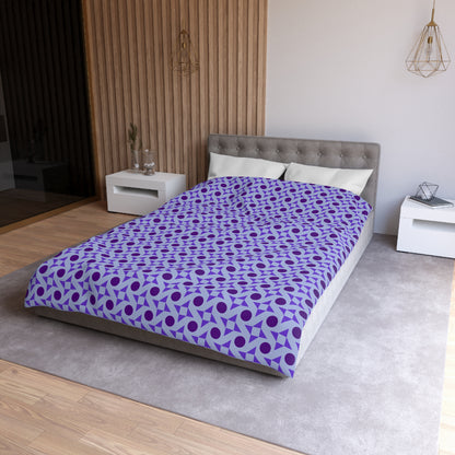 Violet Pinwheels Duvet Bedding Set