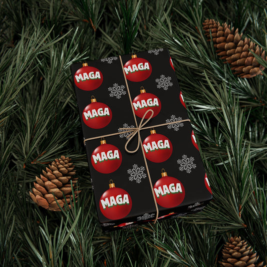 MAGA (Black Background) Wrapping Paper