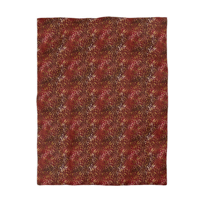 Royal Ember Blossoms Microfiber Duvet Cover
