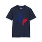 Texas Flag w/Longhorn Adult T-shirt