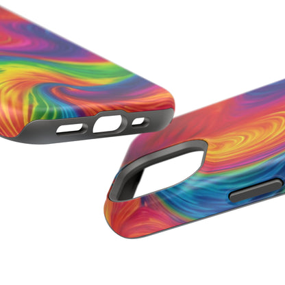 Tie Dye Color Swirl MagSafe® Compatible Tough Case for iPhone