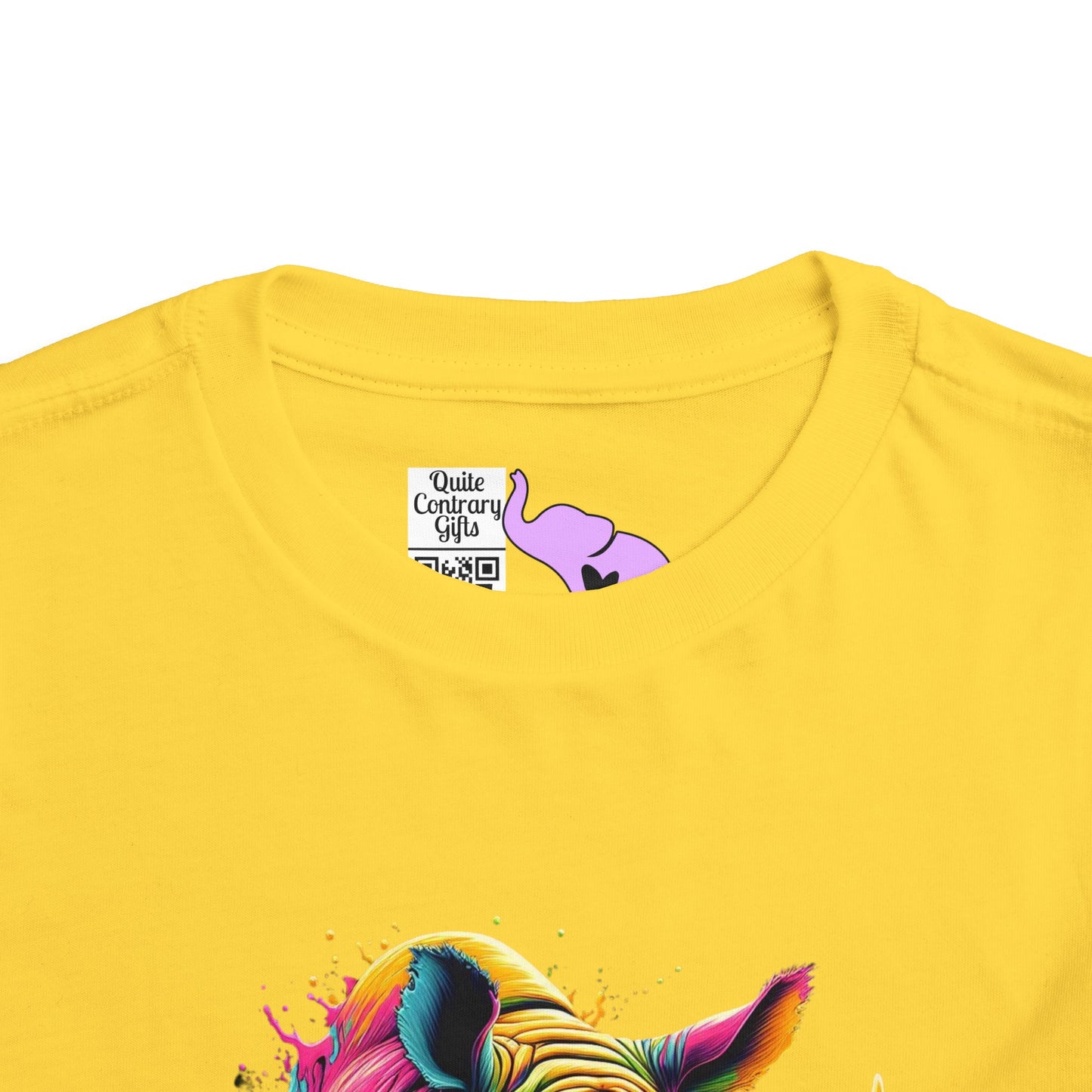 Colorful Rhino Toddler Tee