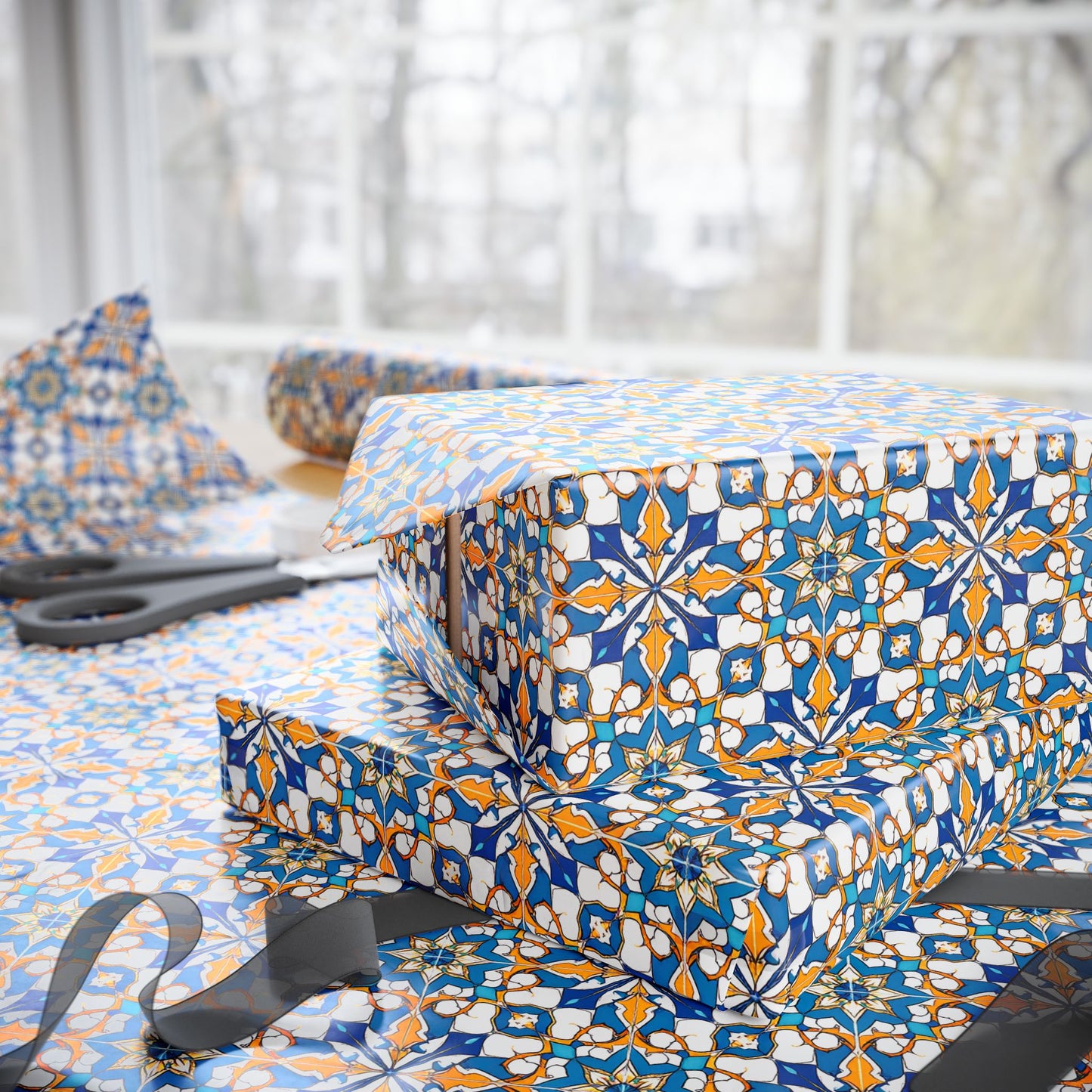 Talavera Sunburst Wrapping Paper