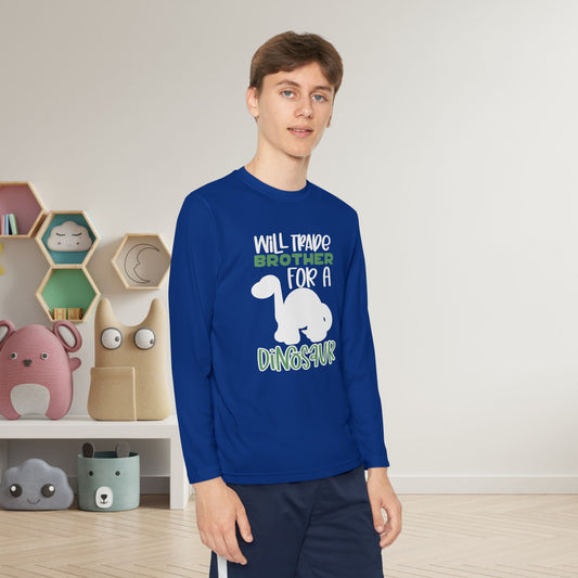 Will Trade Brother For A Dinosaur Youth Long Sleeve Tee