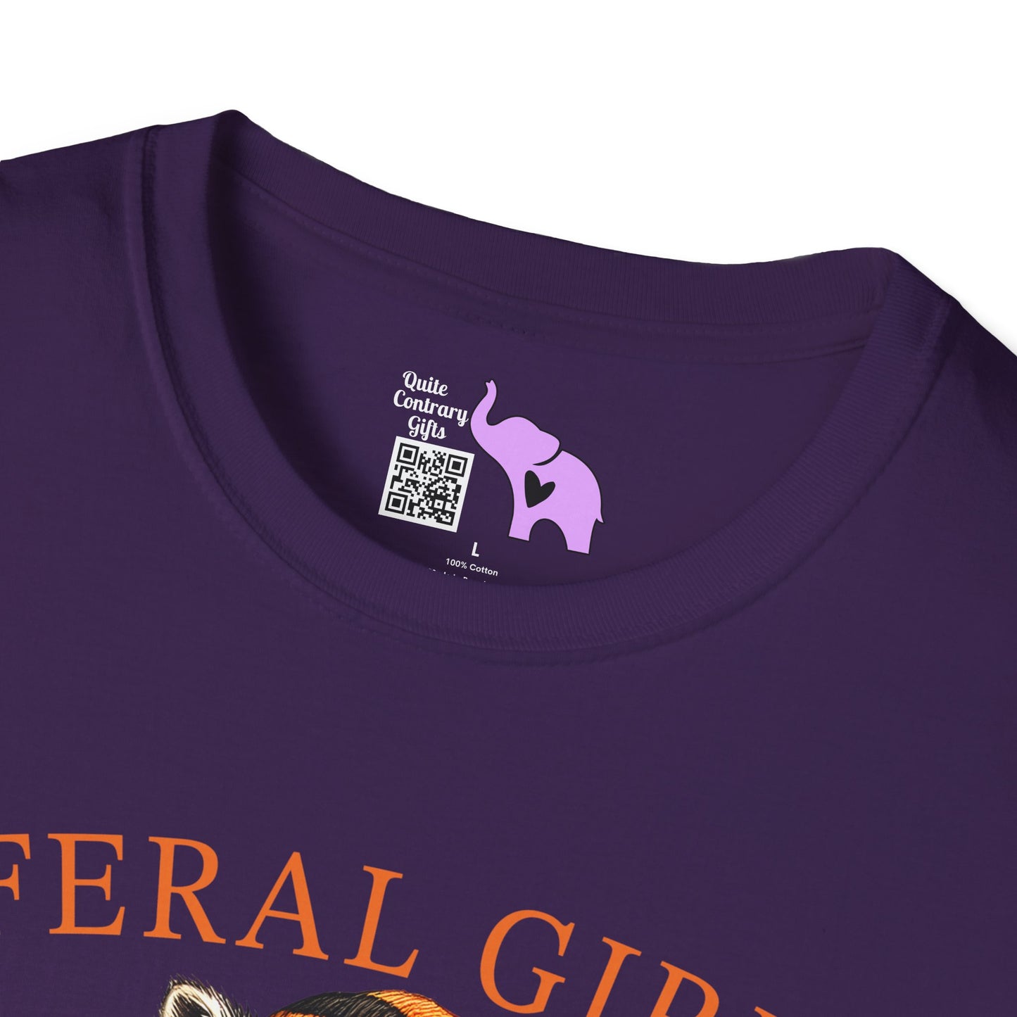 Feral Girl Halloween Racoon Adult T-shirt