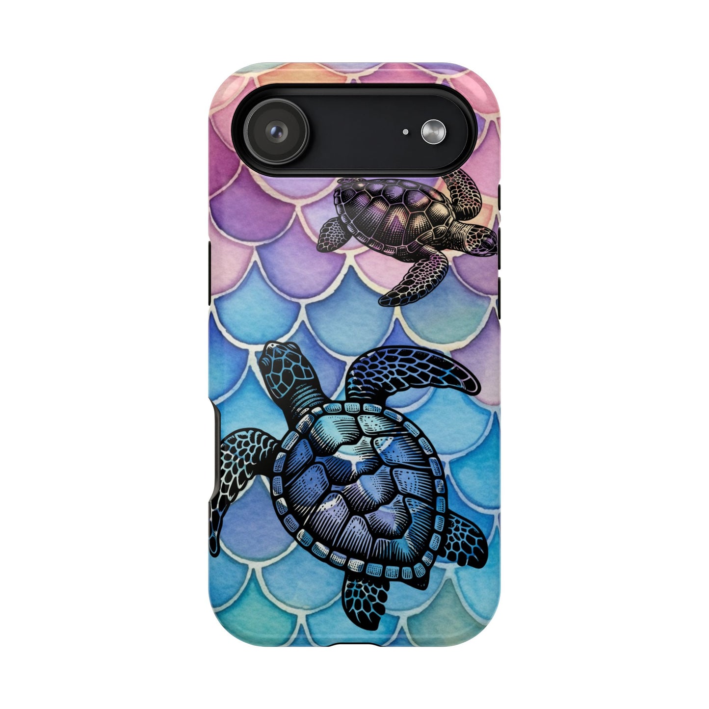 Sea Turtle Silhouette MagSafe® Compatible Tough Case for iPhone