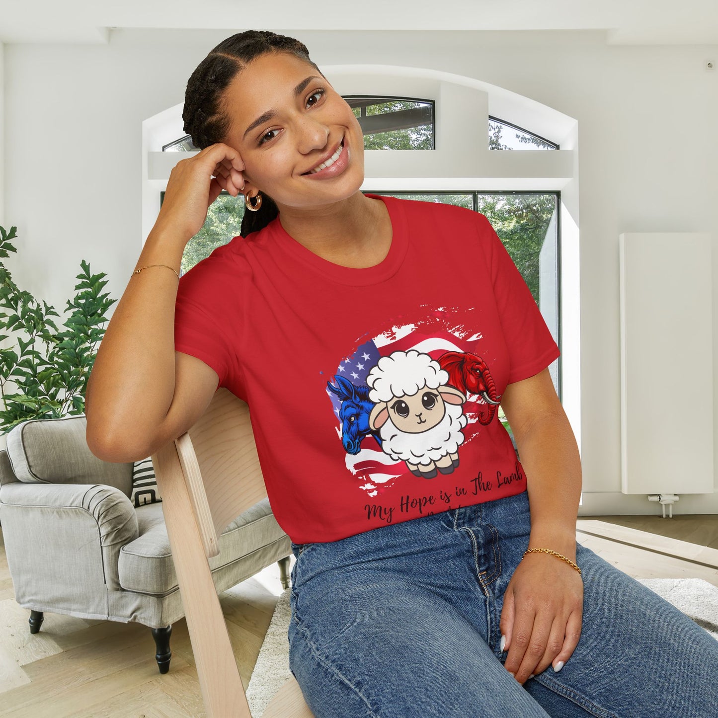 My Hope Is In The Lamb Revelation 7:17 Adult T-shirt
