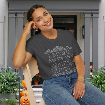 Beetlejuice I Myself Am Strange and Unusual Adult T-shirt