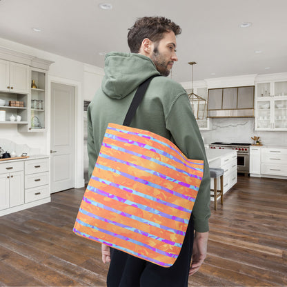 Split Spectrum Camo Canvas Tote Bag