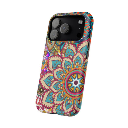 Colorful Mandala MagSafe® Compatible Tough Case for iPhone