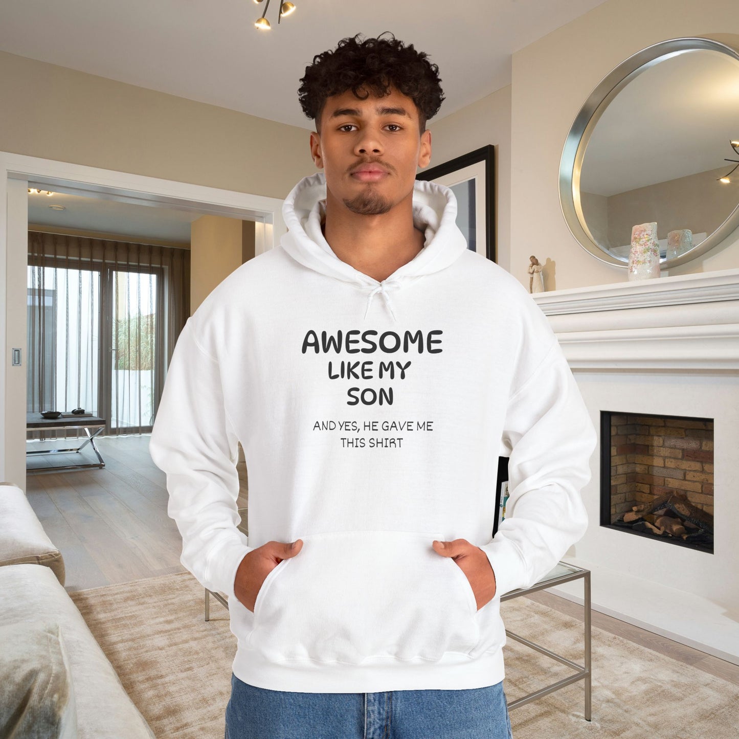 Awesome Like My Son Heavy Blend™ Hooded Sweatshirt