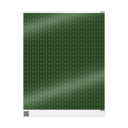 Emerald Canopy Frogs Wrapping Paper