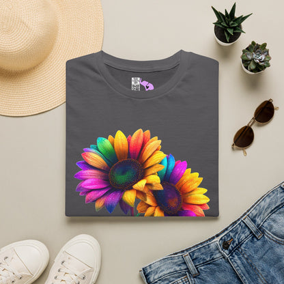 Colorburst Flowers Adult T-shirt