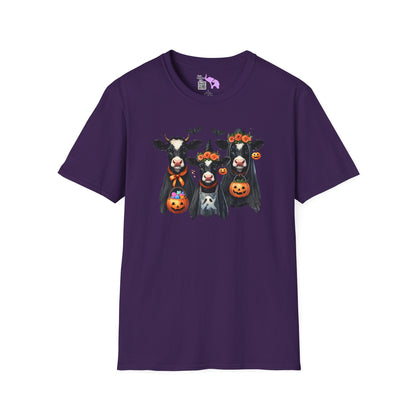Trick or Treating Cows Adult T-shirt
