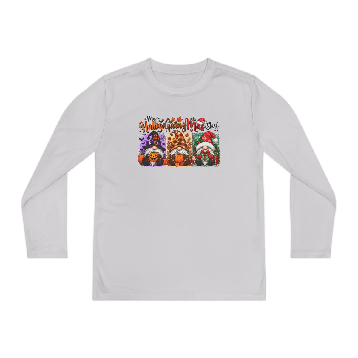 My HallowGivingMas Shirt (Gnomes) Youth Long Sleeve Tee