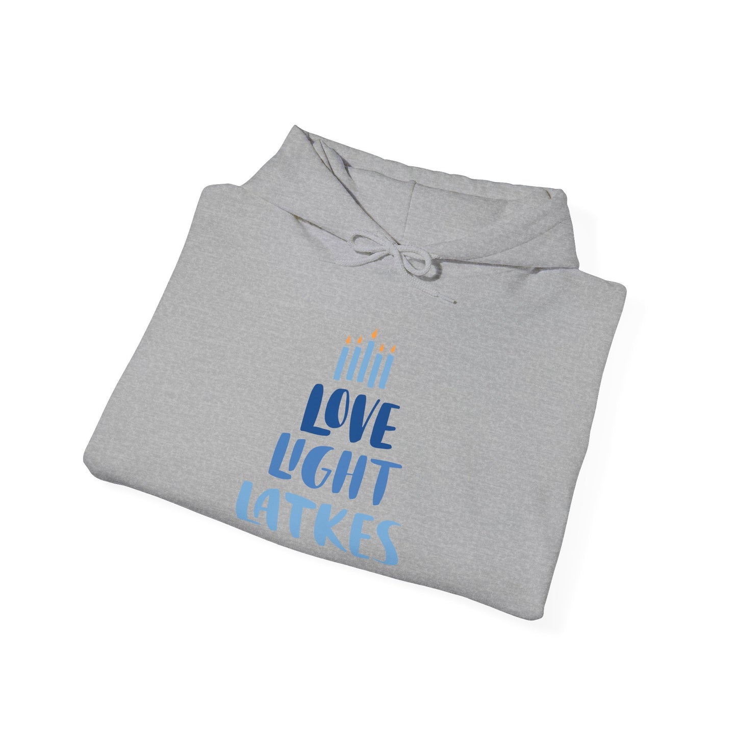 Hanukkah Love Light Latkes Adult Heavy Blend™ Hooded Sweatshirt