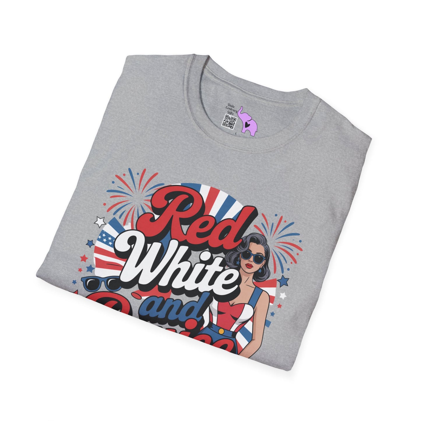 Red, White, and Boujee Adult T-shirt