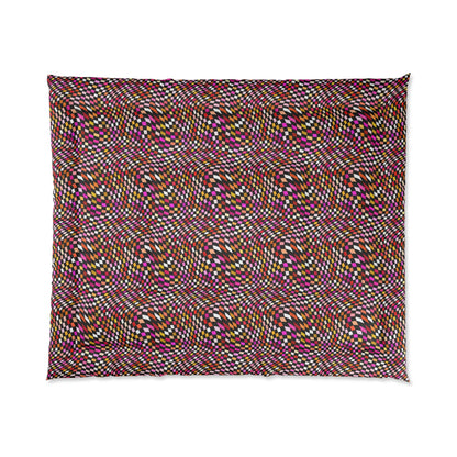 Warped Red Checkered Comforter
